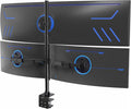 VIVO Triple Monitor Extra Tall Desk Mount for up to 49 inch Ultrawides on Center Bracket and 27 inch Screens on Side Brackets, Holds up to 44 lbs, Black, STAND-V103T by Unknown