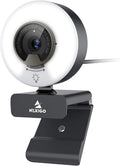 NexiGo N960E 1080P 60FPS Webcam with Light, Software Included, Fast AutoFocus, Built-in Privacy Cover, USB Web Camera, Dual Stereo Microphone, for Zoom Meeting Skype Teams Twitch by NexiGo