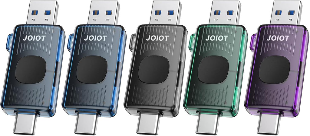 128GB USB C Flash Drive USB 3.2 Gen 1 up to 110MB/s, 5-Pack by JOIOT