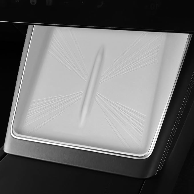 Center Control Wireless Charging Mat, Charger Pad for Tesla Model Y Juniper | White wireless charging silicone pad,center console wireless charger pad 2025 2026 - Image 9