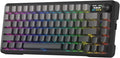 Redragon K724 PRO Wireless 81-Key Gasket Gaming Keyboard, TFT Screen & Knob | Easy-Control LED Info Display, 0-Delay Tri-Mode, Cushioned 5-Layer Noise Dampening for Creamy Thocky Sound, Compact 80% Size by REDRAGON