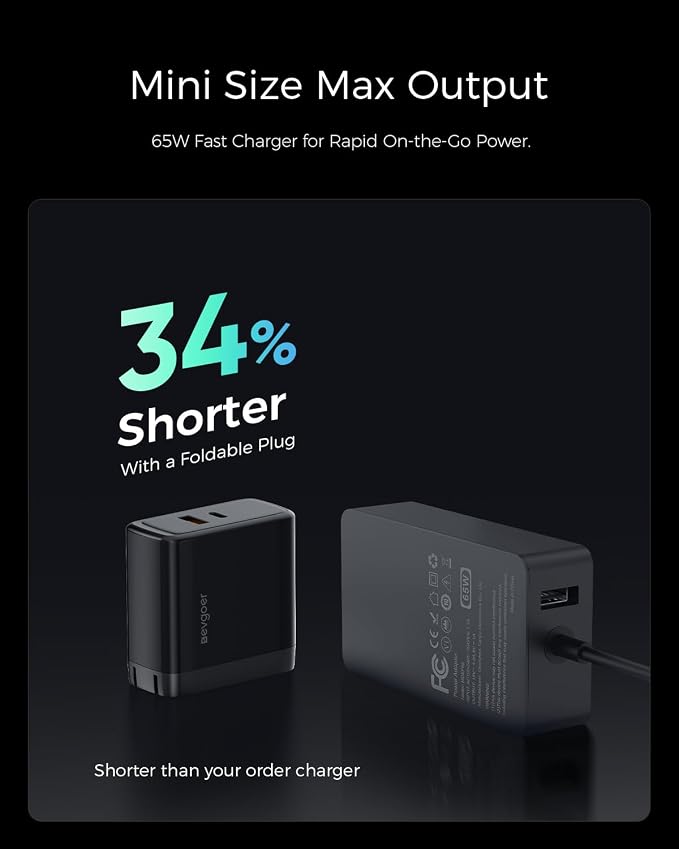 65W Surface Pro Charger,Microsoft Windows Surface Charger for Surface Pro 3/4/5/6/7/8/9/10/X/11/12 Power Adapter,Compatible for Both Microsoft Surface Book/Laptop/Tablet,Support 44W 36W - Image 7