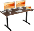 55"x24" Standing Desk, Height Adjustable Sit-Stand Home Office, Walnut | Electric Adjustable Standing Desk, Sit to Stand Computer Office Desk with Splice Board, Memory Preset, Lifts 28''-46.5" by ERGOMAKER