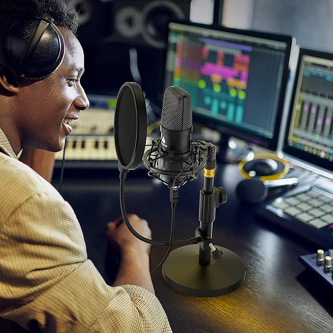 MAONO A04T USB Condenser Microphone Kit, 192kHz/24bit for PC Podcasting | Cardioid, All-metal Body, Plug and Play for Computer, Laptop, Recording, Content Creation, Streaming, YouTube Video, Gaming - Image 9