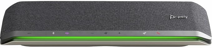 Poly - Sync 60 Smart Speakerphone for Conference Rooms (Plantronics) - Connect to PC/Mac via Combined USB-A/USB-C Cable, Smartphones via Bluetooth - Works with Teams (Certified), Zoom & More by Poly