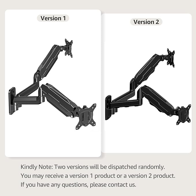 MOUNT PRO Dual Monitor Wall Mount for 13 to 32 Inch Screens, Wall Monitor Arm for 2 Monitors, Each Holds Up to 19.8lbs, Full Motion Wall Monitor Mount with VESA 75x75/100x100, Home Office Setup - Image 7