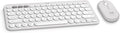 Logitech Pebble 2 Combo Mac Wireless Keyboard and Mouse - Tonal White | Slim, quiet, portable, customizable, Easy-Switch, for iPadOS by Unknown