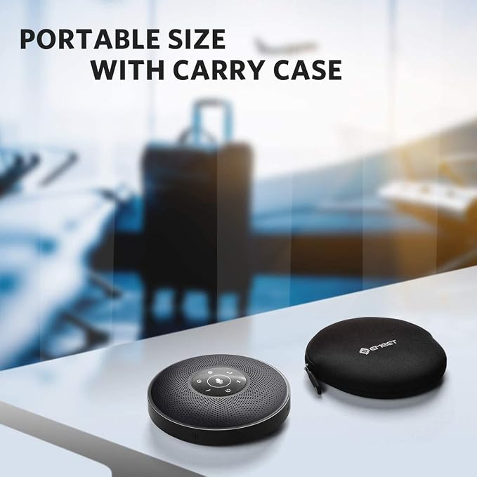 EMEET Bluetooth Speakerphone M2 Black Conference Speaker for 5-8 People Business Conference 360º Voice Pickup 4 AI Microphone Self-Adaptive Conference Call Speaker Skype USB Speakerphone | Business Conference 360º Voice Pickup 4 AI Microphone Self-Adap... - Image 9