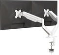 Suptek Dual Monitor Mount Stand-Height Adjustable Gas Spring Monitor Arm Desk Mount for 2 Monitor Screens 17 to 32 inches - Each Arm Holds up to 22lbs,White(MD8SPW) by suptek