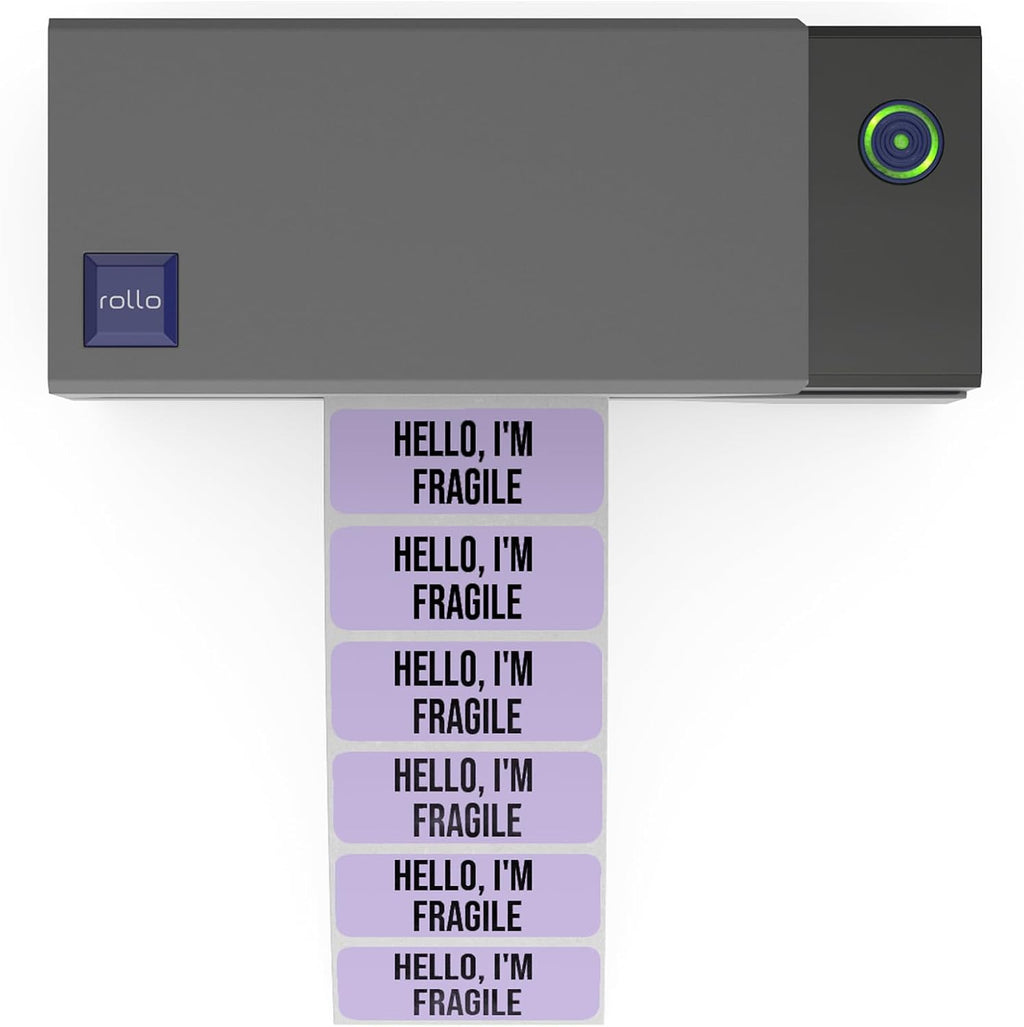Rollo Direct Thermal 2x1 Sticker Labels - Roll of 1,000 Labels (Purple) - Image 2