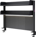 Clamp On Desk Organizer Shelf, Desk Extender Pegboard Workstation,Computer Desk Accessories for Office, Privacy Panel for Gaming Desk,Clamp-on 23.6/31.5/39.3in Desktop Shelving System,One Color,60 by Generic