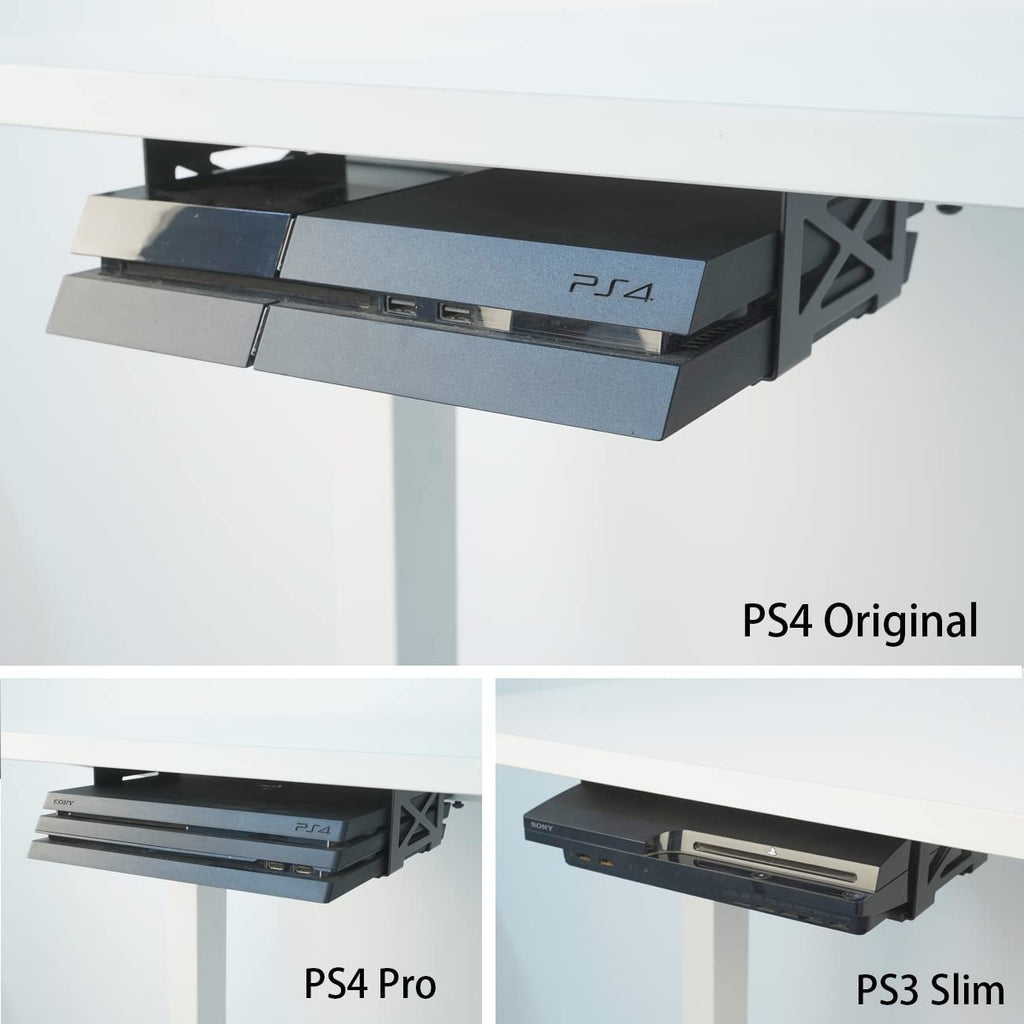 Under Desk Mount Metal Bracket for Small PC, Audio Amplifier, Xbox/PS4 - Image 6