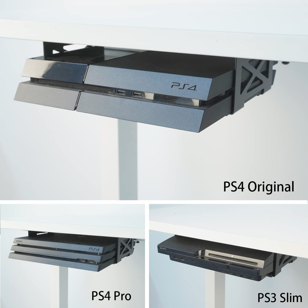 Under Desk Mount Metal Bracket for Small PC, Audio Amplifier, Xbox/PS4 - Image 6