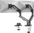 MOUNTUP Dual Monitor Mount, Heavy Duty Monitors Arm | Holds 4.4-26.5lbs, Monitors Arm for 39 37 34 32 27inch, Height Adjustable Monitors Desk Mount with C-Clamp＆Grommet Base by MOUNTUP