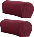 LINGXIYA Stretch Plush Armrest Covers,Spandex Armrest Slipcovers,Set of 2 by LINGXIYA