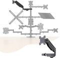 Pholiten Single Monitor Arm, Gas Type, Double Articulated | 35MM Pole Mount, Supports 13-32 Inches, Load Capacity 22.0 lbs, VESA 75-100mm by PholitenMonitorArm