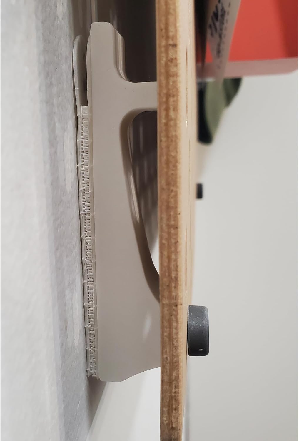'Just Hanging Pegboards' Pegboard Wall Mounting Hardware, Compatible with IKEA SKADIS, Compatible with Command Strips. No Wall Holes Required. Pegboard Screws not Included. (Matte White) - Image 5