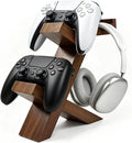 Wood Controller Holder and Headphone Stand, 3-in-1 Gaming Equipment by ASFSKY