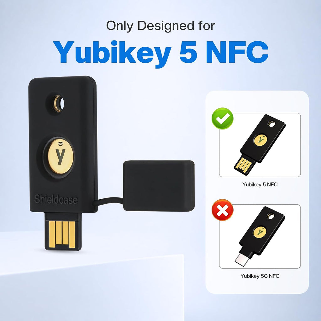 Silicone Case for YubiKey 5 NFC, Black - Image 2