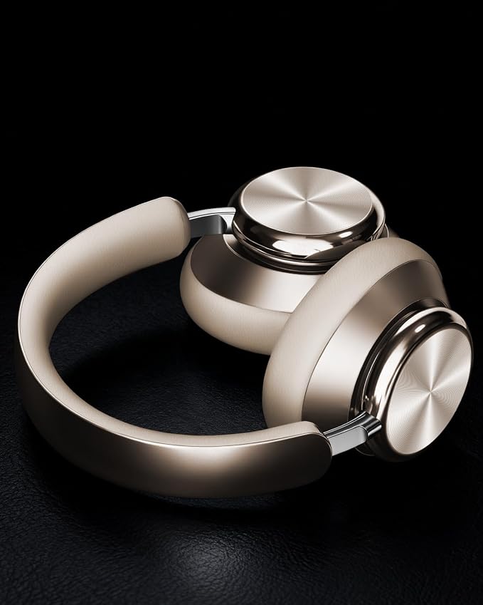 Wentronic Y03 Bluetooth Headphones Wireless Active Noise Cancelling Over Ear Headphones 48 Hours Playtime High Sound Quality 6 EQ Music Mode Headphones with Soft Ear Cushion - Starlight - Image 5