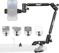 EMART 21" Magic Arm Clamp Kit with Super Clamp, 1/4" 3/8" Threads for ARRI, Flexible Camera Desk Mount, Adjustable Articulating Boom Arm for Webcam/Mic/Action Camera/Phone/Video Light by EMART
