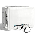 9" in Wall TV Media Box for Device & Cable Management Hidden Outlet Box, Structured Wiring Enclosure with Custom Knockouts, WiFi Friendly, for Roku, Apple TV, Fire TV Stick & Samsung One Connect Mini by Naerza