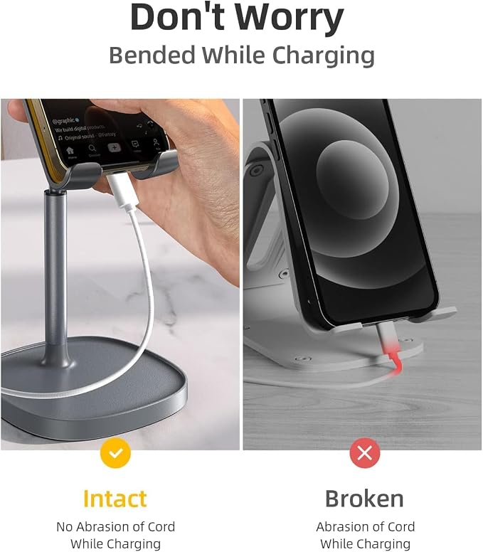LISEN Cell Phone Stand Phone Holder for Desk, Gaming for Nintendo Switch - Image 4