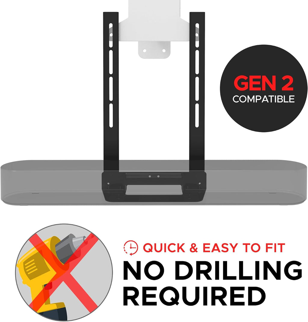Soundbar TV Mount Attachment for Sonos Beam Gen 1& 2 Only, Black - Image 8