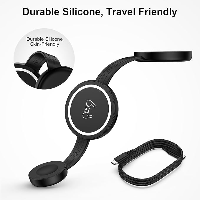 3 in 1 Wireless Charging Station Samsung, Foldable Wire Less Charging Pad for Samsung S26 S25 Ultra S24, Fast Charging Station Galaxy Watch8/7 Galaxy Buds4, Travel Charger for Samsung Multi Devices - Image 5