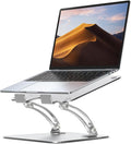 Nulaxy Ergonomic Adjustable Laptop Stand for Desk, Dual Foldable Computer Riser with Advanced Heat-Vent, Heavy-Duty Portable Notebook Holder for Posture Correction, Compatible with Mac 10-17" Laptops by Nulaxy