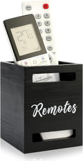 Black Wooden Table Remote Holder Wall Mount Nightstand TV Controller Caddy by Hilislog