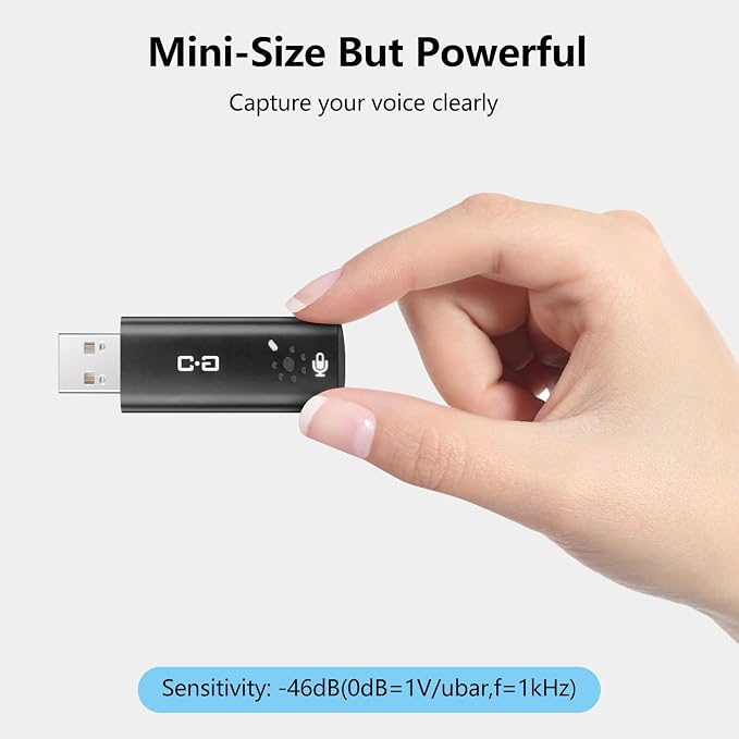 Upgrade USB Microphone with Touch Mute for Laptop & Desktop Computer | Plug-and-Play Condenser Mic with Mute LED Indicator, Clear Audio for Calls, Meetings, Study & Travel - Image 4