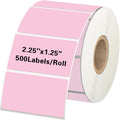 Starboling 2.25" x 1.25" Pink Direct Thermal Labels,Self-Adhesive Printer Label for Address,Logo,Shipping,Barcodes,QR Code by starboling
