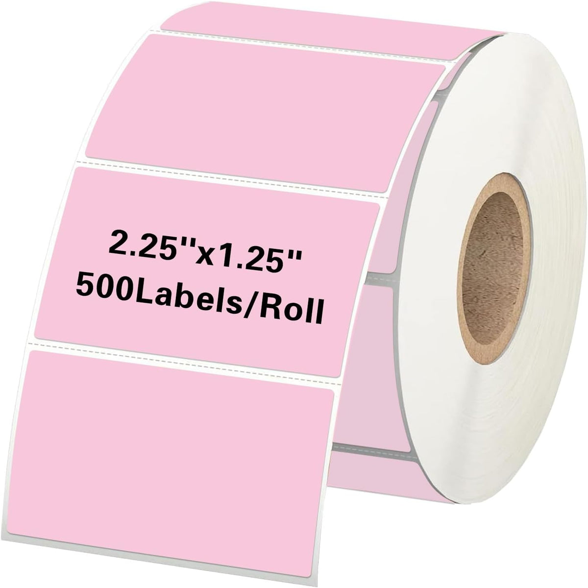Starboling 2.25" x 1.25" Pink Direct Thermal Labels,Self-Adhesive Printer Label for Address,Logo,Shipping,Barcodes,QR Code by starboling