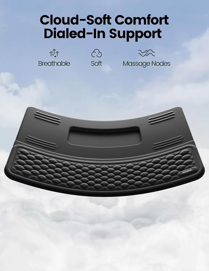 Vaydeer 4-in-1 Keyboard Wrist Rest, Ergonomic Keyboard Stand with Adjustable Phone Stand, Tilt Computer Pad Typing Support for Desk, Memory Foam Cushion Storage Riser Holder Tray Lift for Office Home - Image 8