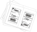 16000 Round Corner Half Sheet Self Adhesive Shipping Labels for Laser and Ink Jet Printers, White Blank (8000 Sheets, 16000 Labels) by BESTEASY