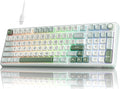 RK ROYAL KLUDGE R98 Pro Wired Mechanical Keyboard, RGB PC Gaming Keyboard with Number Pad and Volume Knob, Gasket Mount, MDA Profile PBT Keycaps, for Win/Mac, Hot Swappable Linear Cream Switch by RKROYALKLUDGE