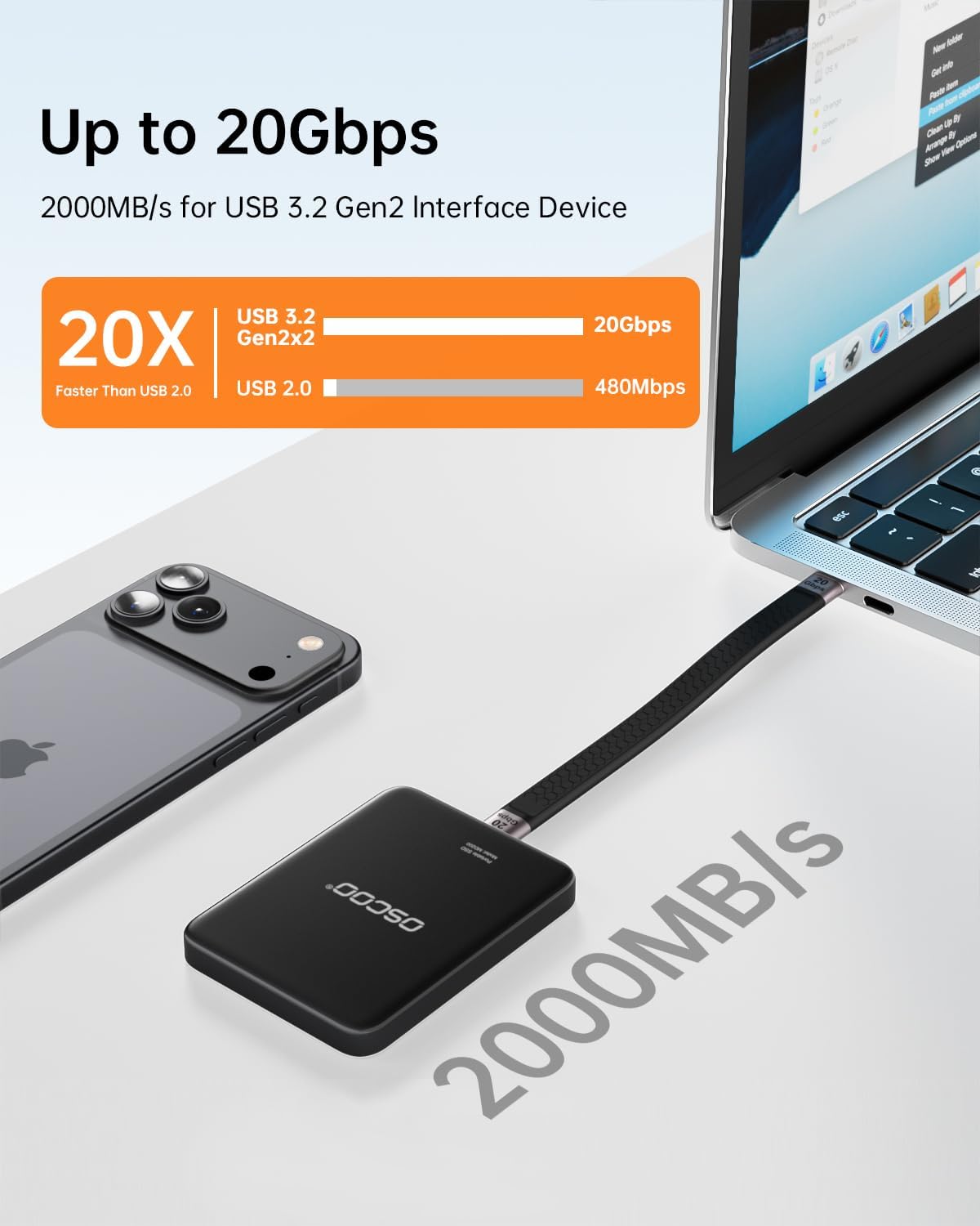 512GB Magnetic Portable SSD, Up to 2000MB/s – External Solid State Drive - Image 4