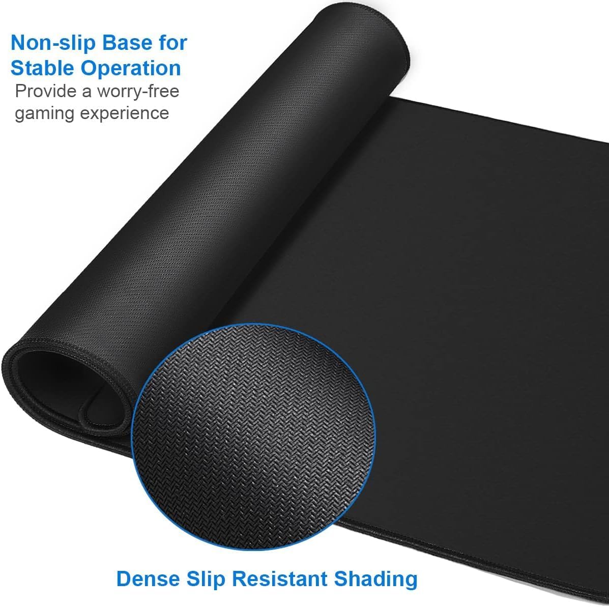 Large Extended Gaming Mouse Pad, Water Resist Non-Slip Mousepad Rubber Base - Image 2