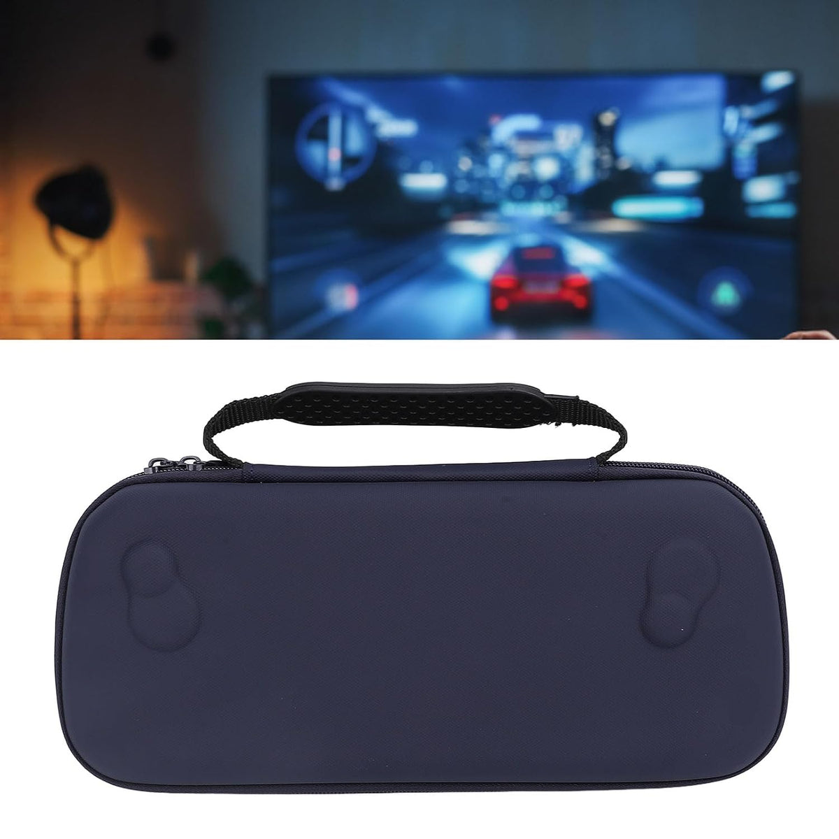 GOWENIC Hard Shell Travel Case for Handheld Gaming Consoles (Dark Blue) - Image 3