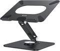 BESIGN LSX7 Laptop Stand with 360 Rotating Base, Ergonomic Adjustable Notebook Riser, Foldable Computer Holder Compatible with 10-15.6" Laptops (Black) by BESIGN