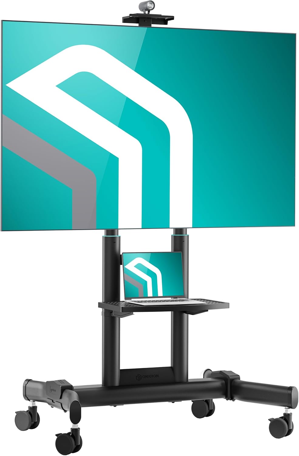 ONKRON Mobile TV Stand 50-90 Inch, up to 200 lbs, max VESA 800x600, Black by ONKRON