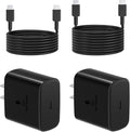 45W Samsung Super Fast Charger Block, 2Pack Type C Fast Charging Block with 3FT 6FT USB C Charger Cable Compatible with Samsung Galaxy S24 S23 S22 S21 Ultra/S20/S20 Ultra/Note 20 Ultra by Ximytec