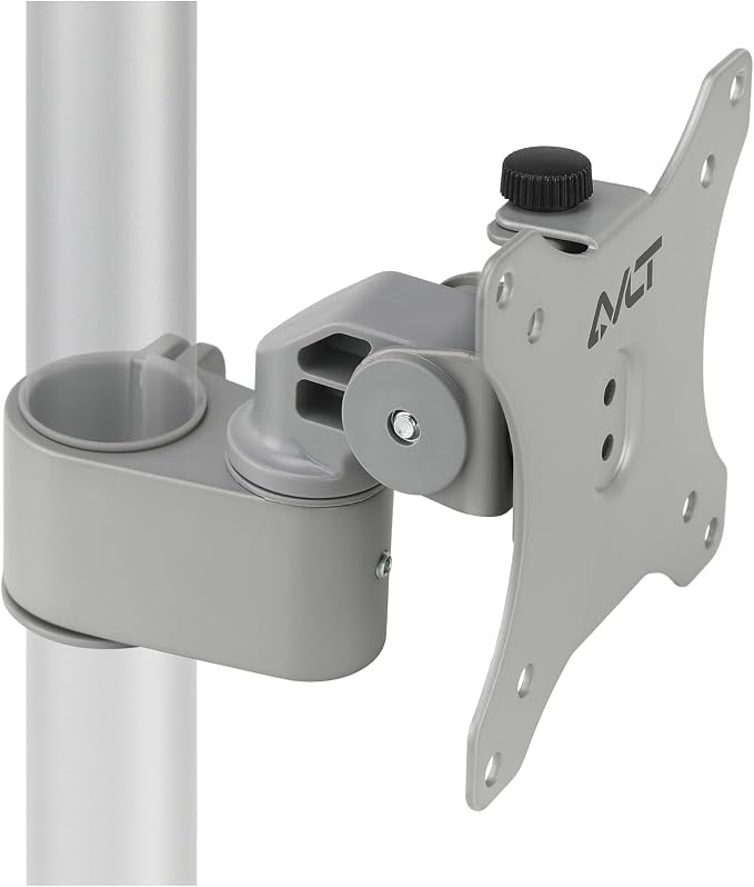 AVLT Single 40 Inch Monitor Head Add-On Kit for Pole Top Mount – Gray | Fits Ultrawide Screen, Supports 26.4 lbs (12kg), for 1.38" (35mm), VESA Compatible, Workspace Upgrade Extension Arm by AVLT-USA