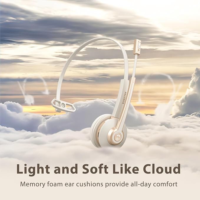 Bluetooth Headset with Microphon USB Dongle for Office | Wireless Headset with Mic with AI Noise Canceling, Charging Base, Mute Function V5.2 for Computer/Phone/Work/Skype - Image 4