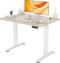 Claiks Electric Height Adjustable Standing Desk, 40x24 Inch, Nature | Smooth Height Adjustment, 3 Memory Presets, Cable Management Hub&Hook, Stable Steel Frame, 176lbs Capacity, Easy Assembly by CLAIKS