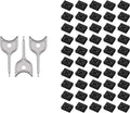 50PCS USB-A Port Blockers with 3 Keys-Removable Type-A Data Protection - Dust & Moisture Resistant Shield for Laptops, PCs, Gaming Devices & Tamper Protection (Black) by WXZRLIU