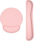 Dapesuom Keyboard Wrist Rest and Mouse Pad with Wrist Support, Memory Foam Cushion for Keyboard and Mouse Set, Ergonomic Desktop Pad Rests with Non Slip Base for Easy Typing & Pain Relief, Rose Pink by Unknown