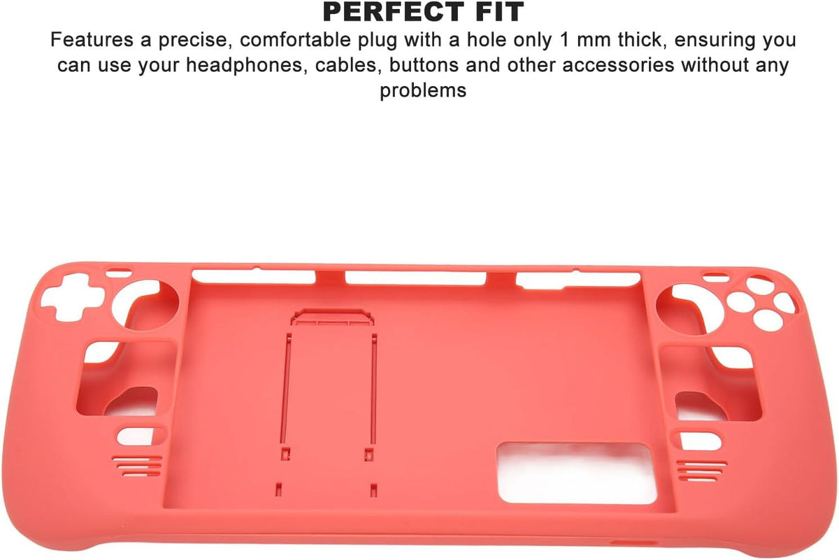 Kickstand Case for Steam Full, Fit, Comfortable Grip with Fingerprint Proof, Compatible with Game Handhelds (Watermelon Red) - Image 2