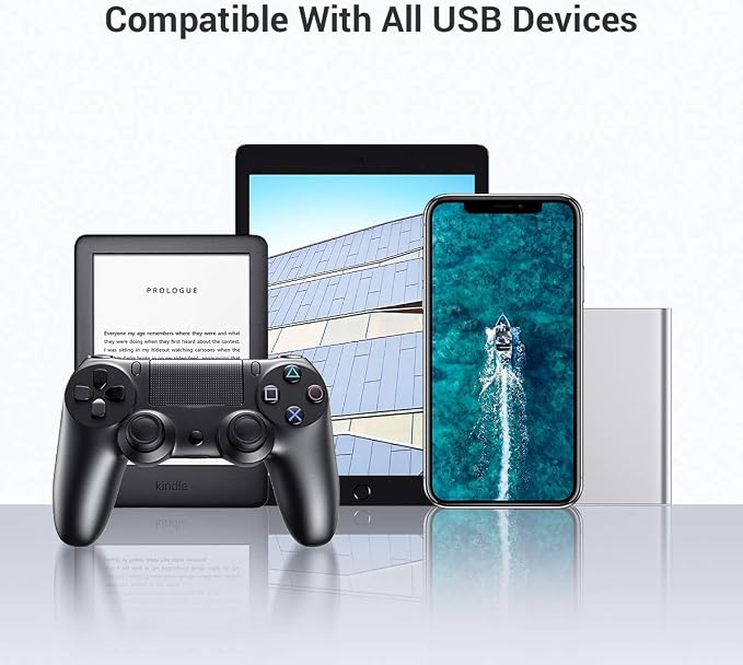 AINOPE USB Extension Cable,USB Extender,USB 3.0 Extension Cable, Male to Female Cord High Data Transfer Compatible with Webcam,Keyboard,Flash Drive,Hard Drive,Printer,1.5FT,Grey - Image 6
